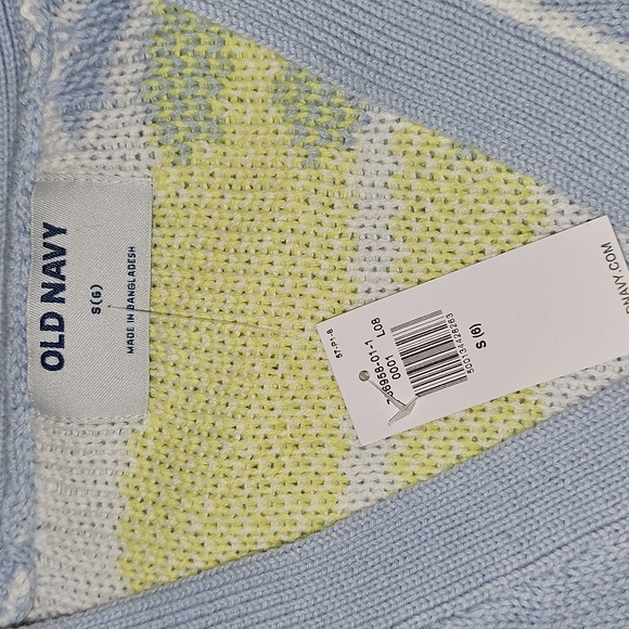 Old Navy Girls Light Blue Button Up Cardigan with Daisy Design Sz 6 Small - Picture 2 of 4